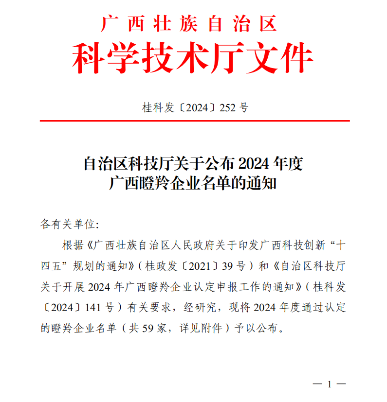 創(chuàng)新高地，瞪羚飛躍！皇氏集團(tuán)旗下兩家企業(yè)獲“廣西瞪羚企業(yè)”認(rèn)定！